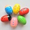 6 Pack Wooden Percussion Musical Shake Eggs Easter Egg Shakers for Kids Boys Girls Toddlers Easter Gifts Easter Basket Stuffers Fillers