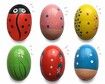6 Pack Wooden Percussion Musical Shake Eggs Easter Egg Shakers for Kids Boys Girls Toddlers Easter Gifts Easter Basket Stuffers Fillers