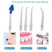 Rechargeable Oral Irrigator Water Flosser Dental Tooth Cleaning Device 4 Modes 200ML Water Tank Teeth Cleaner With 5 Jet Tips