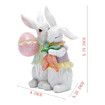 Easter Bunny Couple Decorations Spring Decors Figurines Tabletopper Decorations for Easter Day