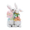 Easter Bunny Couple Decorations Spring Decors Figurines Tabletopper Decorations for Easter Day