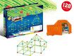 128 Pcs Glow in The Dark Fort Building Kit,Creative Indoor & Outdoor Play Tent and Tunnel Toys for 5-10 Year Old Boys & Girls,STEM Building Toy Gifts
