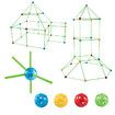 128 Pcs Glow in The Dark Fort Building Kit,Creative Indoor & Outdoor Play Tent and Tunnel Toys for 5-10 Year Old Boys & Girls,STEM Building Toy Gifts