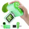 Microscope for Kids,1000X Handheld Microscope with 6 Adjustable LED Lights,2&quot; LCD Screen Mini Microscope Valentines Day Gifts for Kids Age3+,32GB SD Card Including - Green