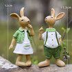 Rabbit Ornament Decor Resin Crafts Outdoor Statues Bunny Model Easter Decoration