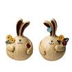 Easter Resin Ornaments Rabbit Crafts Home Decorations (10*13 CM)