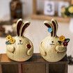 Easter Resin Ornaments Rabbit Crafts Home Decorations (10*13 CM)