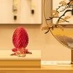 3D Printed Dragon in Egg,Full Articulated Dragon Crystal Dragon with Dragon Egg,Flexible Joints Home Decor Executive Desk Toys,Home Office Decor Executive Desk Toys (Red)