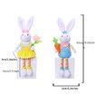 Easter Gnomes Decorations,Easter Bunny Gnomes Plush for The Home,Rabbit Gnomes Stuffed Doll Gifts for Tiered Tray Party Decor Home Table Decorations (2Pack)