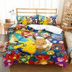 3 Piece 180*200cm Anime Bedding Set 1 Duvet Cover 2 Pillowcases Ultra Soft Comfortable Bed Set Cover for Kids Boys Teens Gifts