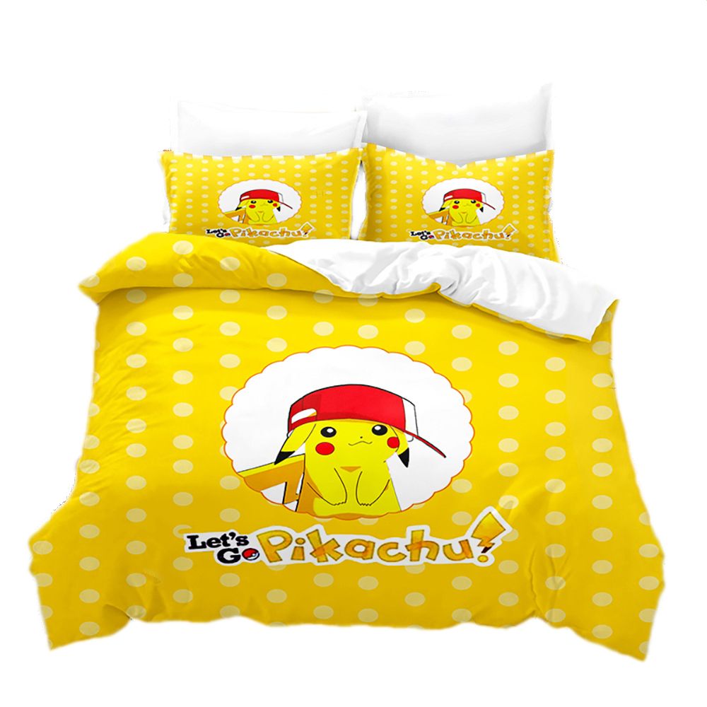 3 Piece 180*200cm Anime Bedding Set 1 Duvet Cover 2 Pillowcases Ultra Soft Comfortable Bed Set Cover for Kids Boys Teens Gifts