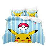 3 Piece 180*200cm Anime Bedding Set 1 Duvet Cover 2 Pillowcases Ultra Soft Comfortable Bed Set Cover for Kids Boys Teens Gifts