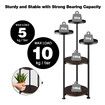 5 Tier Plant Stand Flower Pot Metal Corner Shelf Holder Indoor Display Unit Outdoor Garden Plywood Storage Rack