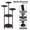 5 Tier Plant Stand Flower Pot Metal Corner Shelf Holder Indoor Display Unit Outdoor Garden Plywood Storage Rack