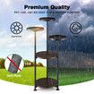 5 Tier Plant Stand Flower Pot Metal Corner Shelf Holder Indoor Display Unit Outdoor Garden Plywood Storage Rack