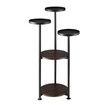 5 Tier Plant Stand Flower Pot Metal Corner Shelf Holder Indoor Display Unit Outdoor Garden Plywood Storage Rack