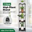 4 Tier Plant Pot Stand Metal Flower Corner Shelf Holder Display Unit Indoor Outdoor Shelves Plywood Garden Storage Rack