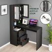 Computer Office Desk Bookcase Study Gamer Writing Laptop Table Wooden Storage Organiser Furniture with Drawers Cabinets