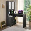 Computer Office Desk Bookcase Study Gamer Writing Laptop Table Wooden Storage Organiser Furniture with Drawers Cabinets