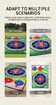 Golf Chipping Game Mat Set for Indoor and Outdoor Practice Backyard Golf Chip and Stick Game with Practice Mats