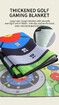 Golf Chipping Game Mat Set for Indoor and Outdoor Practice Backyard Golf Chip and Stick Game with Practice Mats