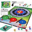 Golf Chipping Game Mat Set for Indoor and Outdoor Practice Backyard Golf Chip and Stick Game with Practice Mats
