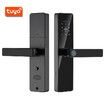 Smart Lock with Handle, Fingerprint Door Lock Tuya Smart Lock with Keypad and Card, Digital Door Lock Smart Door Lock