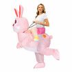 Inflatable Costumes for Easter Dressed Ball Costume Cute Riding Rabbits Cosplay New Year Christmas Party Carnival Suit For 150-190cm