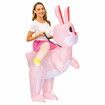 Inflatable Costumes for Easter Dressed Ball Costume Cute Riding Rabbits Cosplay New Year Christmas Party Carnival Suit For 150-190cm