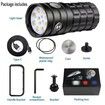 Dive Light for Underwater Photography 25000Lumens Super Bright Diving Flashlight, 100M Waterproof Underwater Video Light with Type-C Charging