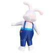 Easter Bunny Inflatable Costume, Easter Rabbit Suit For 150-190CM,Blow up Costume for Christmas Halloween Fun Easter Holiday