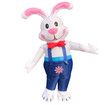 Easter Bunny Inflatable Costume, Easter Rabbit Suit For 150-190CM,Blow up Costume for Christmas Halloween Fun Easter Holiday