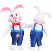 Easter Bunny Inflatable Costume, Easter Rabbit Suit For 150-190CM,Blow up Costume for Christmas Halloween Fun Easter Holiday