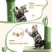 Cat Tree Kitty Tower Scratching Post Bed Sisal Scratcher House Stand Cave Floor to Ceiling Furniture Hammock Platforms 229-275cm