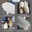 6 Pairs Spa Slippers,Non Slip Disposable Slippers For Guest,Washable Reusable,Which Can Be Used As Women Men,House,Indoor,Bathroom,Bedroom,Hotel,Bride Slippers