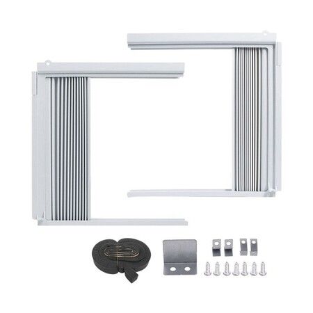 Window Air Conditioner Side Panels with Frame, Adjustable Insulation AC Side Panel for 5,000 BTU Window AC Unit, Frame Included