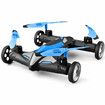 2 in 1 Stunt Roll Aerial Photography FPV Drone WIFI 4K HD Camera Land and Air Fighting RC Quadcopter-Blue