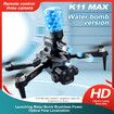 4K Drone with Three Cameras and Water Bombs Professional Aerial Photography Aircraft with Obstacle Avoidance Black Quadcopter