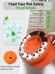 Cat Dish Food Bowl Dog Pet Bait Plate Drainage Reduces Burden Prevent Falls Weight Management