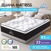 STARRY EUCALYPT Mattress Pocket Spring King Single Cool Gel Euro Top 32cm