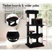 BEASTIE Cat Tree Scratching Post Scratcher Tower Condo House Furniture Wood 143 Black