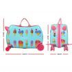 Wanderlite 17" Kids Ride On Luggage Children Suitcase Trolley Travel Ice Cream