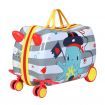 Wanderlite 17" Kids Ride On Luggage Children Suitcase Trolley Travel Octopus