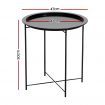 Gardeon Coffee Side Table Steel Outdoor Furniture Indoor Desk Patio Garden