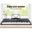 Alpha 61 Keys Electronic Piano Keyboard Digital Electric w/ Stand Stool Lighted