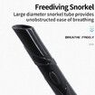 Diving Snorkel Portable Foldable Multi-color Silicone Freediving Snorkel For Swimming Diving Color Red
