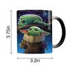 Yoda Magic Color Changing Mug, Creative Ceramic Coffee Mug, Birthday Gift for Boyfriend, Girlfriend, Husband, Wife, Mom and Dad (1 Pack)