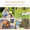 Dog Chew Toys for Chewer Indestructible Interactive Dental Toys for Training and Cleaning Teeth Dumbbell Dispensing Toy for Small Dogs-Size S