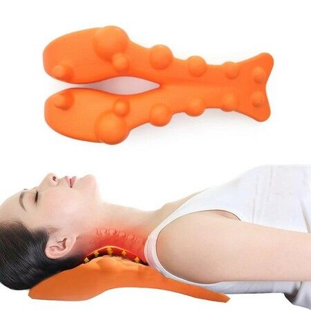 Cervical Traction Device,Massager for Neck Shoulder Stretcher Tool, Trigger Point Neck Relief Device