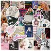 100Pcs Taylor Stickers - Singer Album Designs Water Bottle Stickers, Vinyl Sticker for Laptop Luggage Phone Guitar